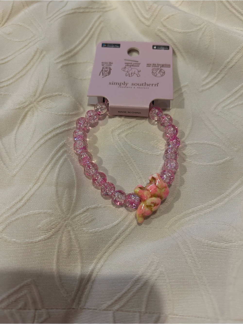 SIMPLY SOUTHERN TRACKER ELEPHANT JEWELRY BRACELET